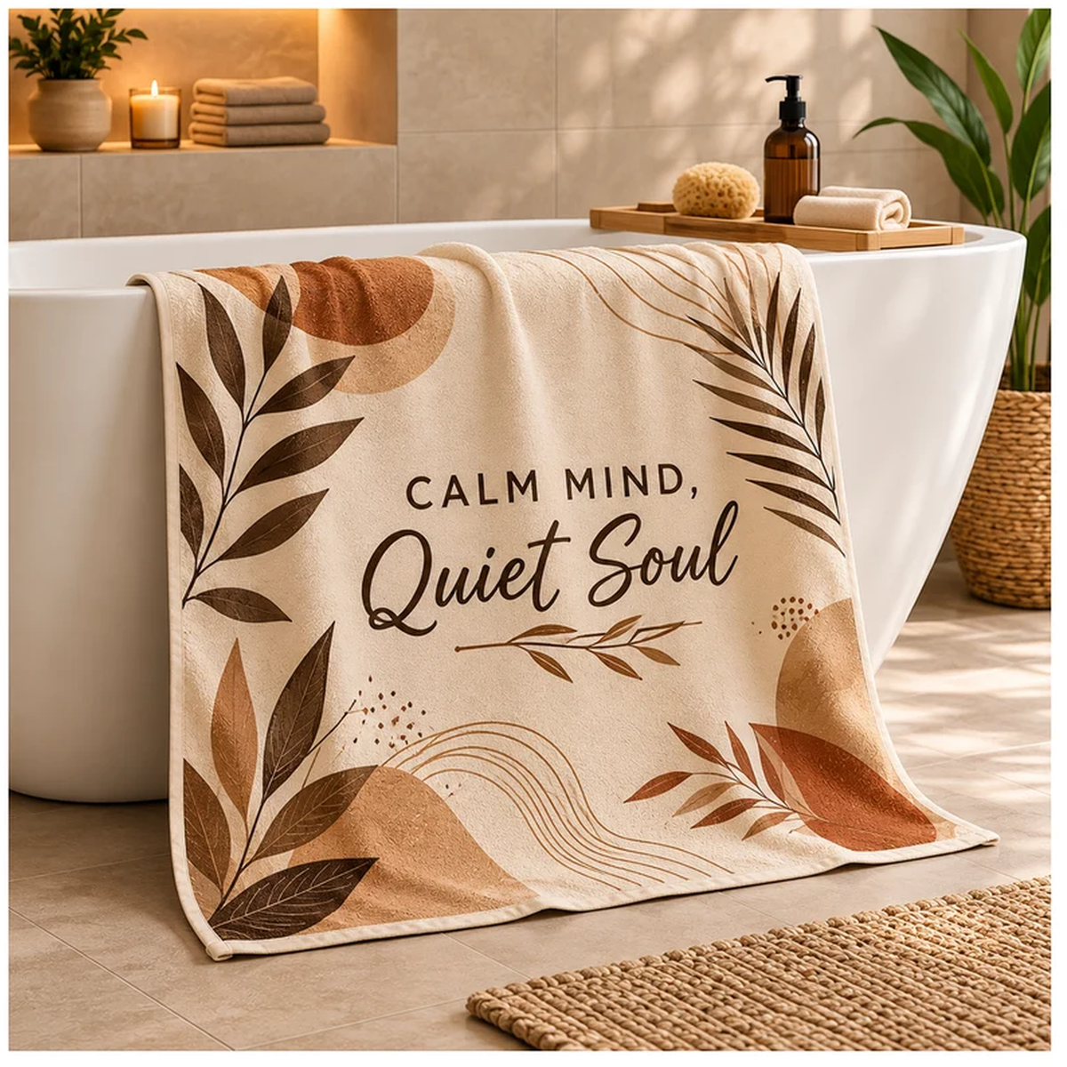 Custom 30" × 60" Photo Bath & Beach Towel