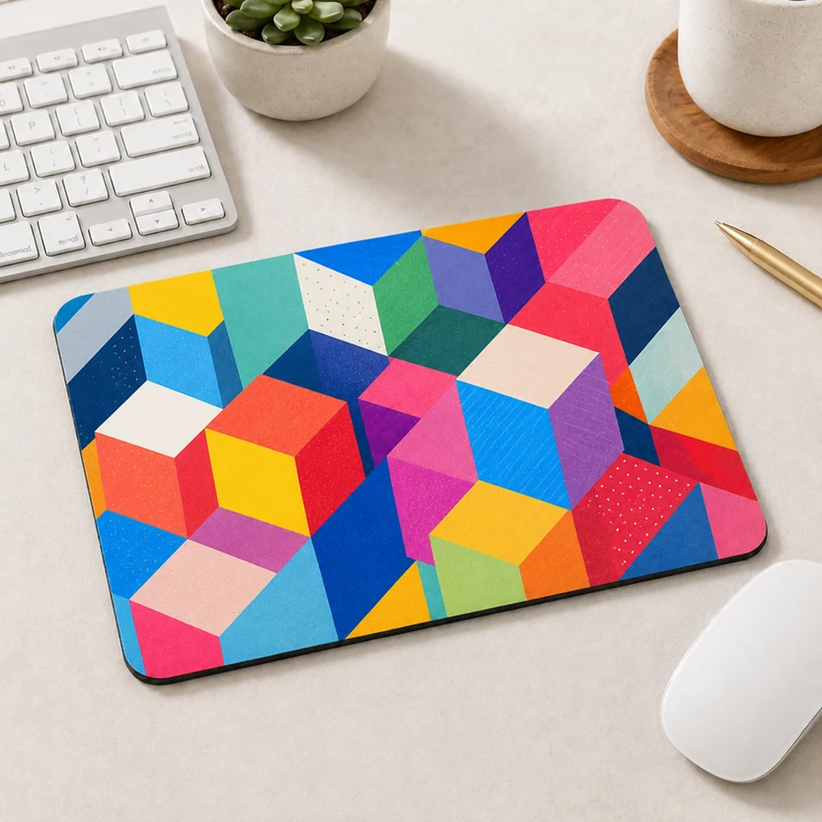 Custom 9.25" × 7.75" Photo Mouse Pad