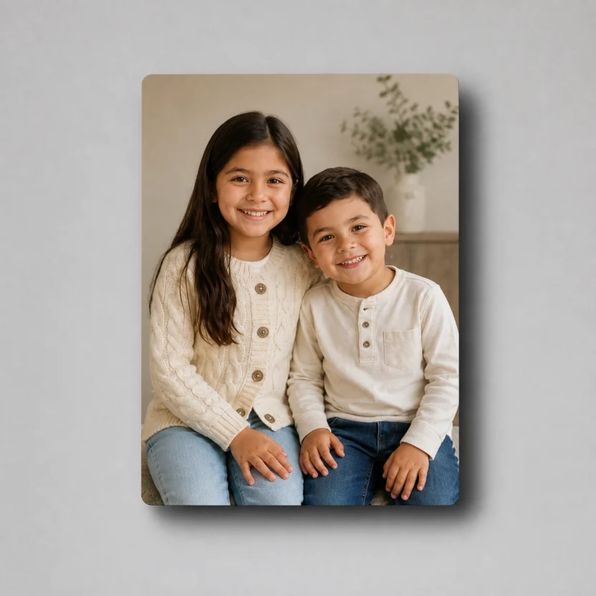 Custom 8 by 10 ChromaLuxe metal photo print hero