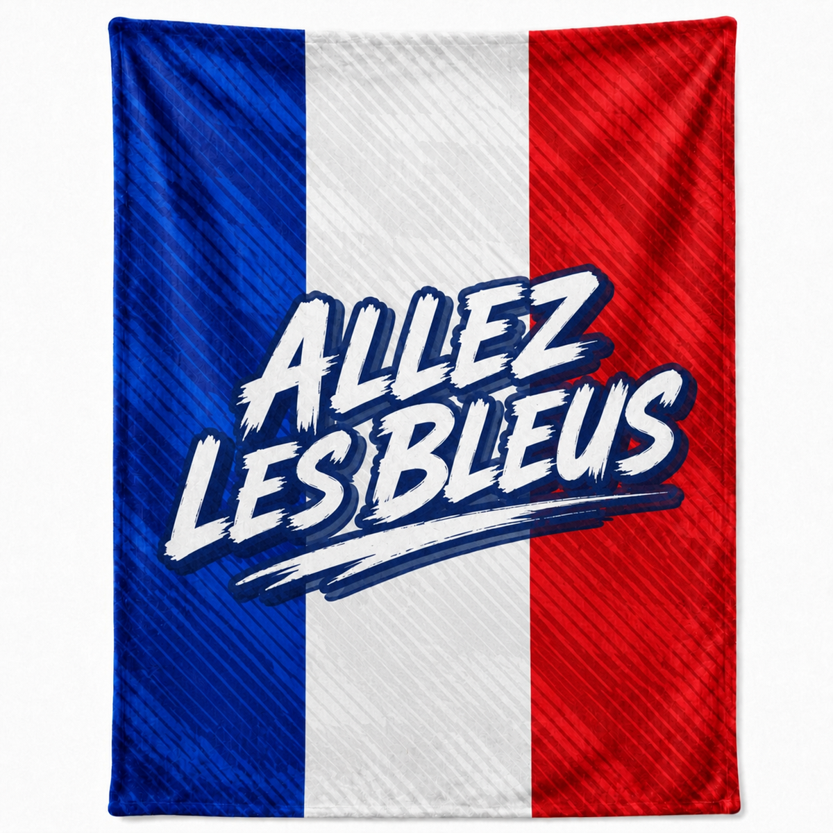 France 50 by 60 inch Minky Touch World Team Blanket