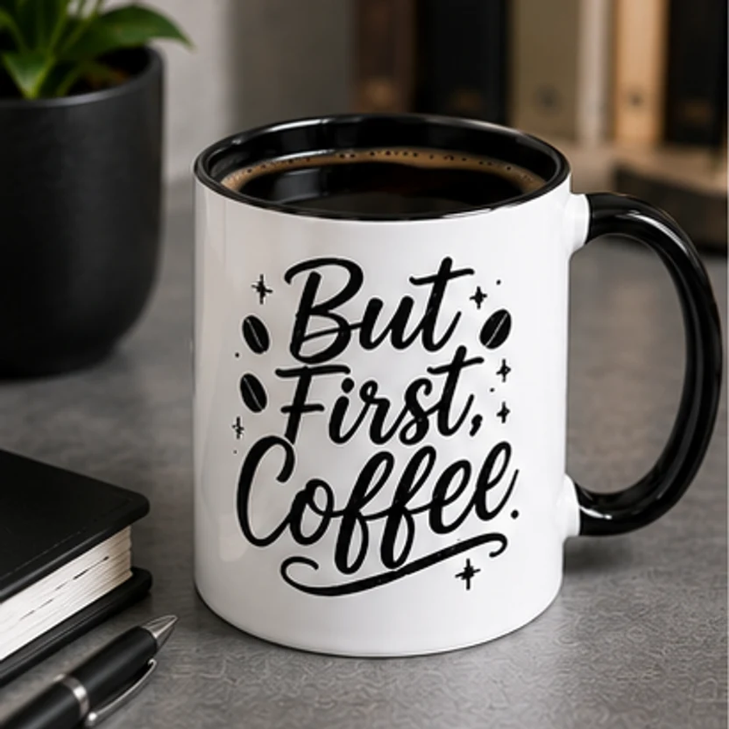 Custom Black 11 oz Photo Mug hero