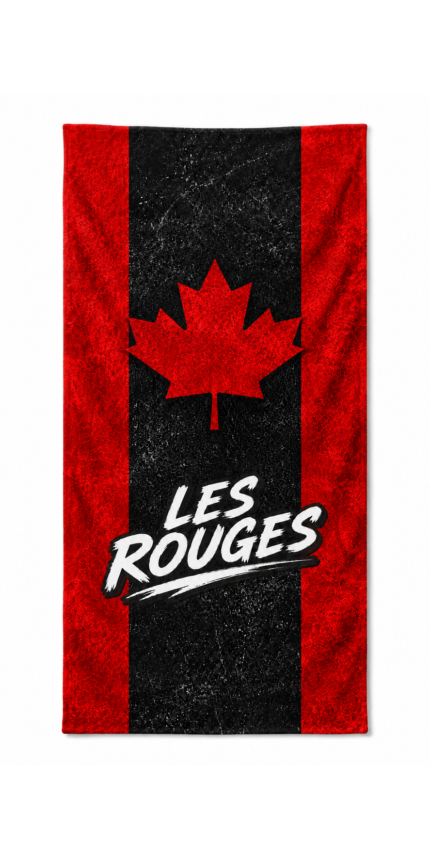 Canada World Team bath and beach towel, accurate 30 by 60 inch proportion