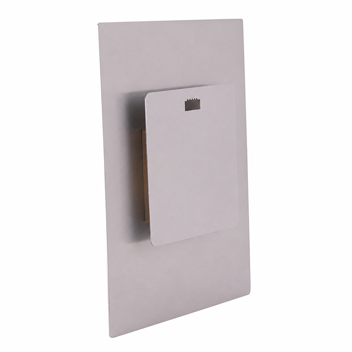Included aluminum shadow mount for the 12 by 18 inch ChromaLuxe metal photo print