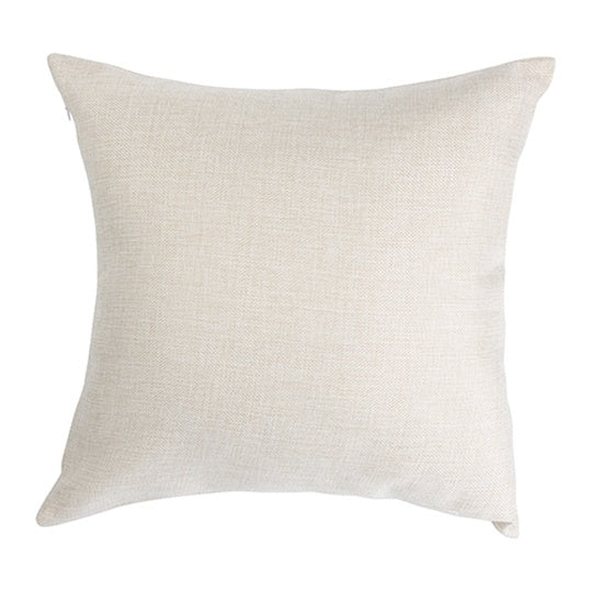 Blank 16 x 16 natural linen pillow cover