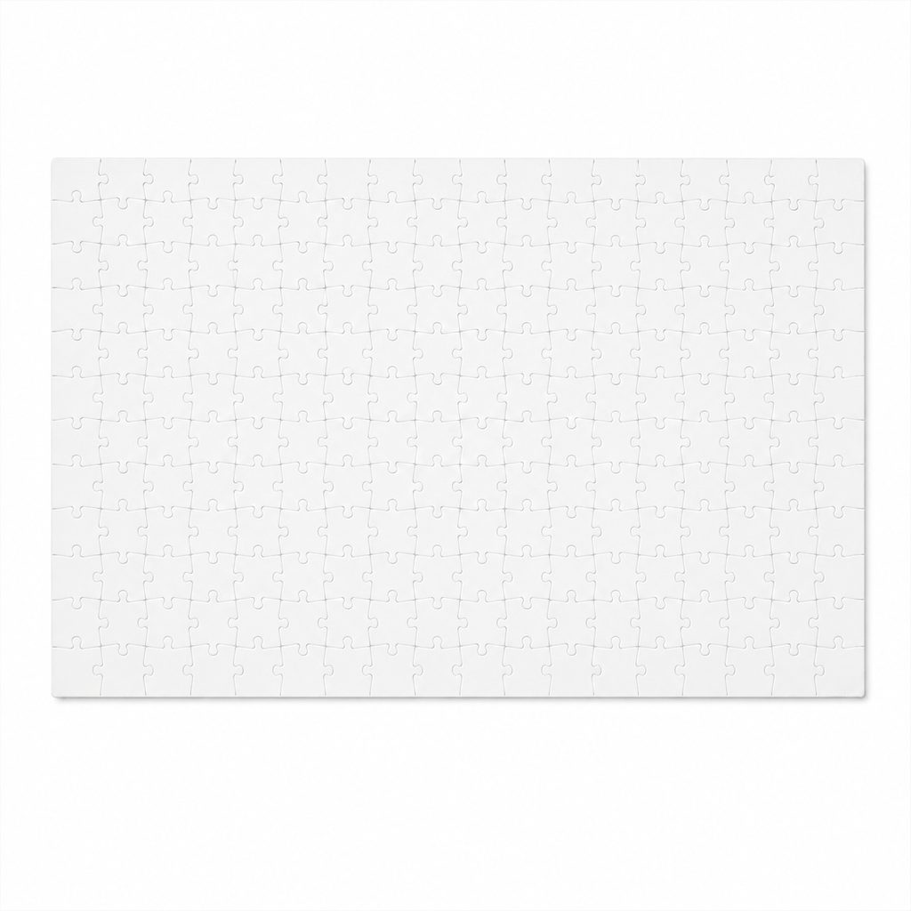 Blank 252-piece 9.5 by 14 inch photo puzzle front view