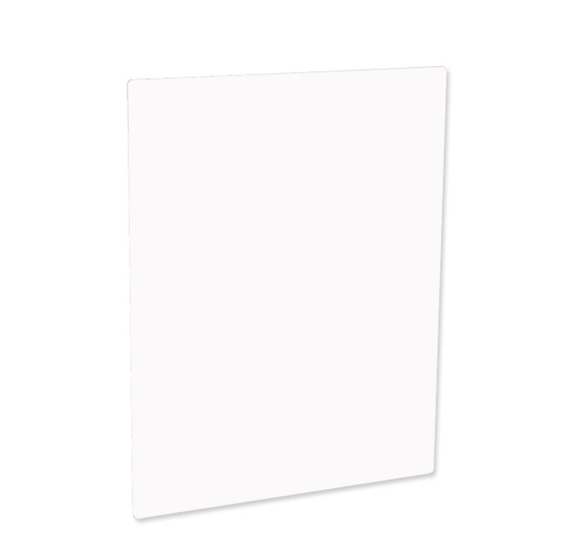 Blank 8 by 10 inch Gloss White ChromaLuxe aluminum photo panel