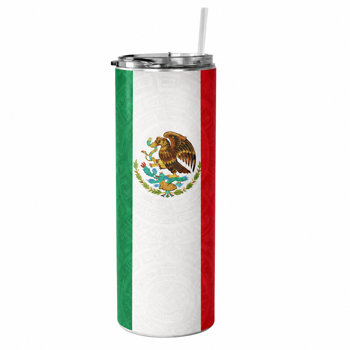 Mexico 20 oz World Team Tumbler on a pure white background with no cast shadow
