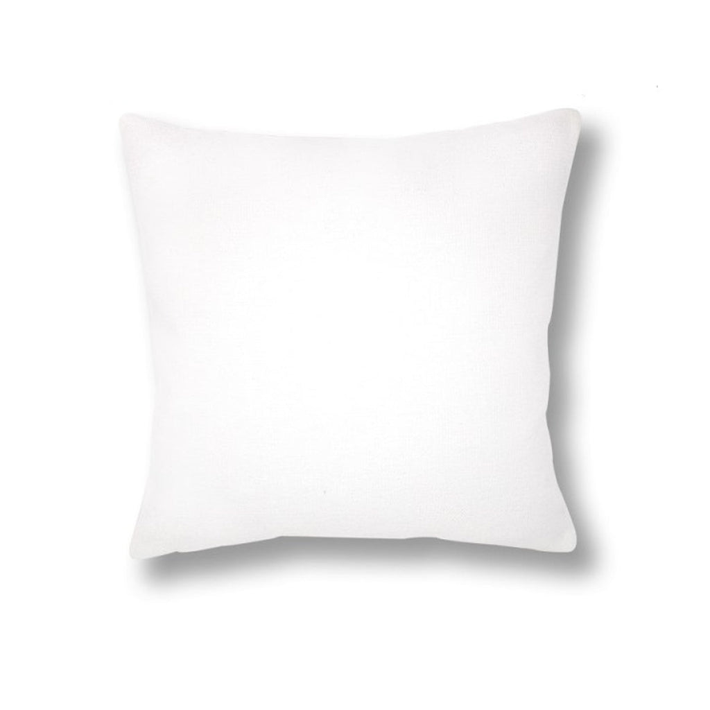 Blank 16 x 16 pure white linen pillow cover