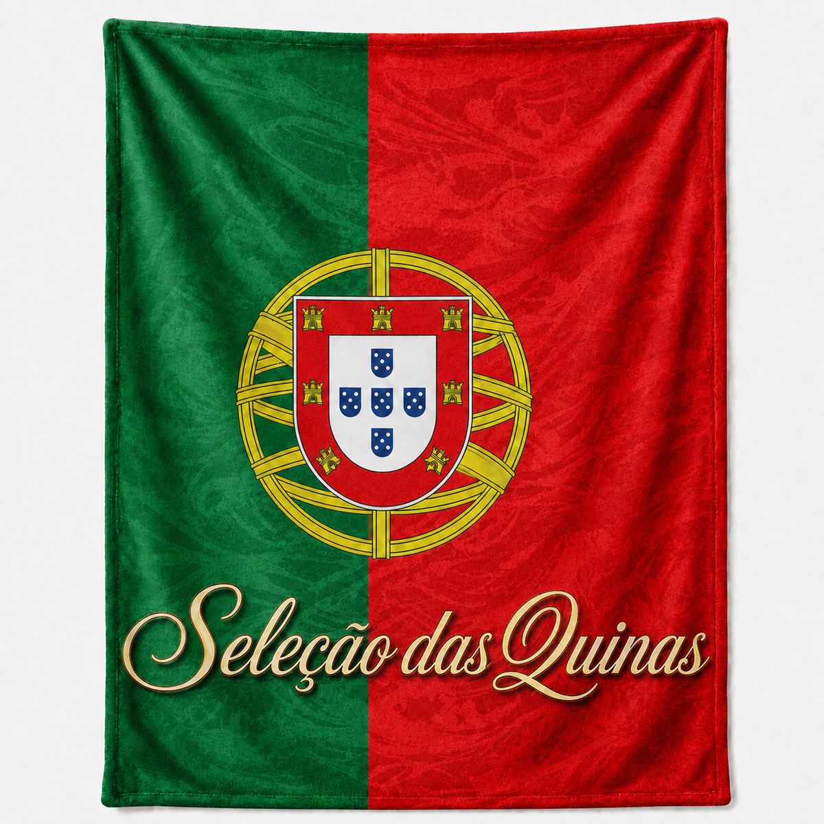 Portugal 50 by 60 inch Minky Touch World Team Blanket