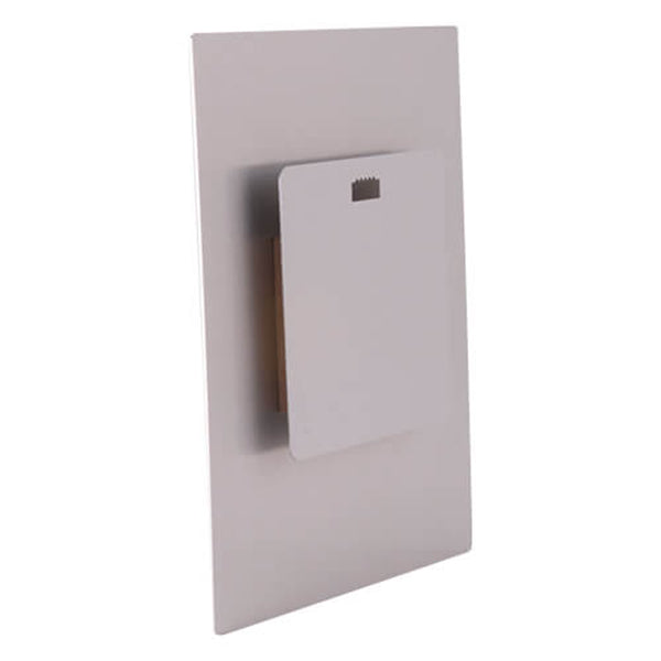 Included shadow mount hardware for the 11 by 14 inch ChromaLuxe metal print